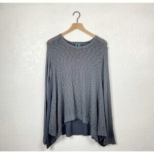 Left of center grey lagenlook sweater size xs